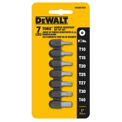 DeWalt Torx 1 in. Screwdriver Bit Set 7 pc