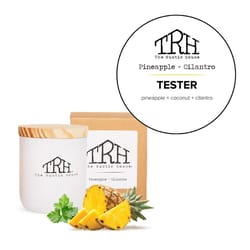 The Rustic House Not for Resale White Cilantro/Pineapple Scent Tester Candle 8 oz