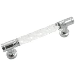 Laurey Acrystal Bar Cabinet Pull 3 in. Polished Chrome Silver 1 each
