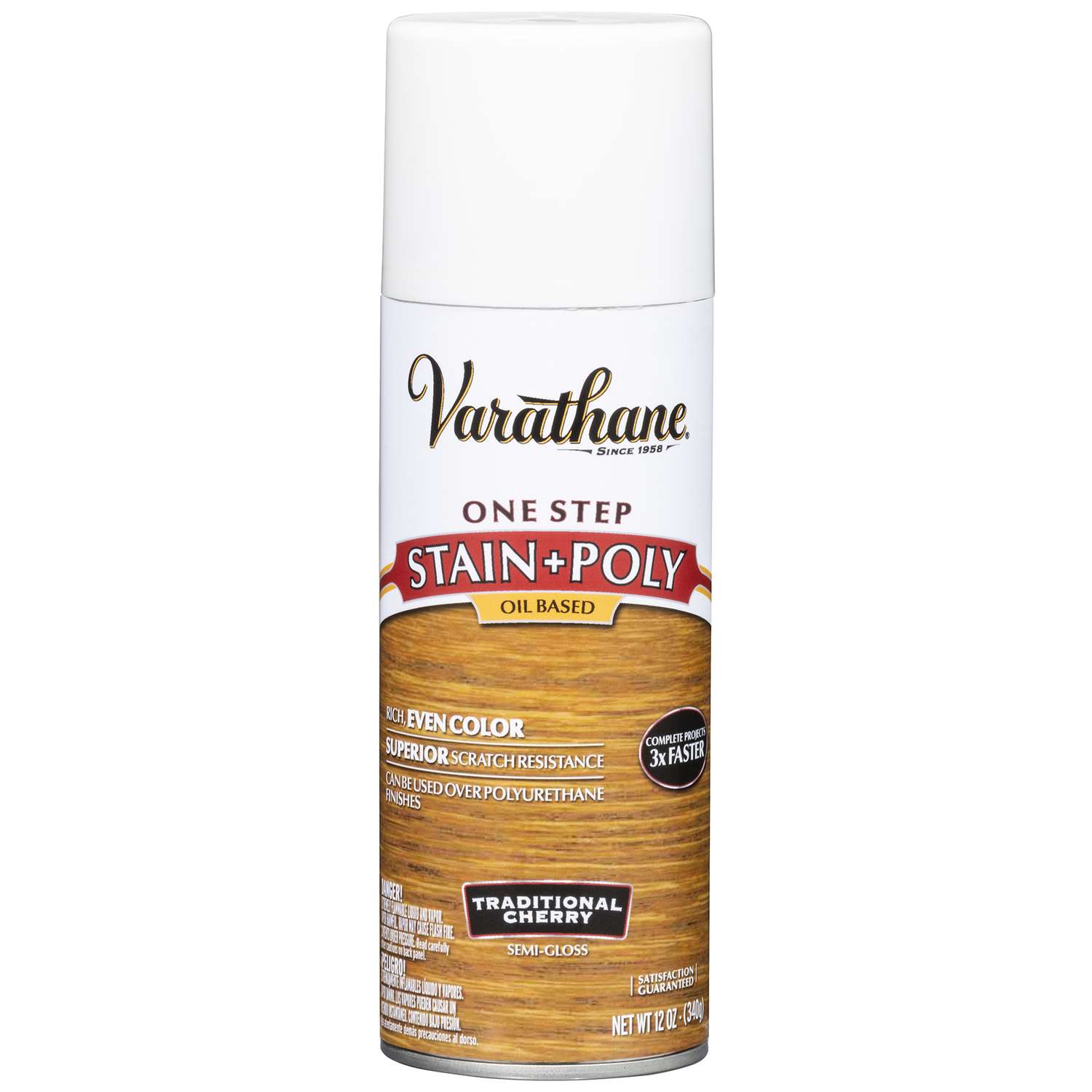 Varathane SemiGloss Traditional Cherry OilBased Stain/Poly Spray 12 oz Ace Hardware