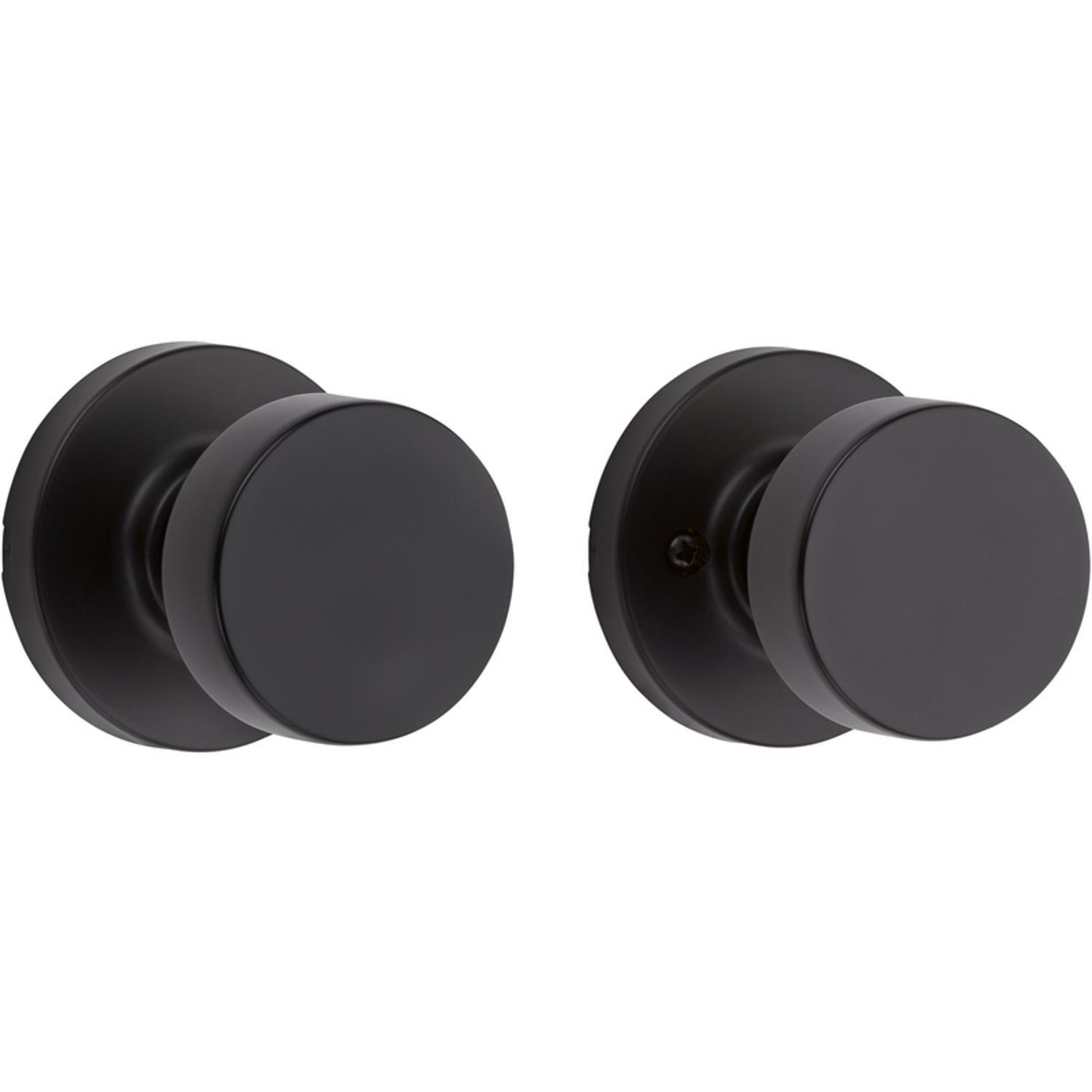 Kwikset Signature Series Pismo Iron Black Knob Right or Left Handed ...