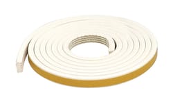 M-D White Rubber Weatherstrip For Doors and Windows 10 ft. L X 5/16 in.