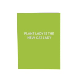 Chive Blank Greeting Card Plant Lady is the New Cat Lady