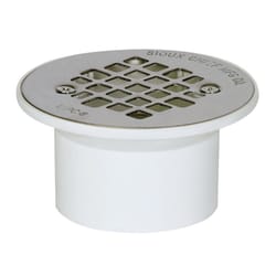 Oatey 2-in or 3-in PVC General-purpose Drain with Round Stainless