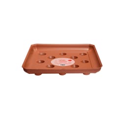 Everspring 1.62 in. H X 12 in. W X 12 in. D Plastic Plant Saucer Terracotta