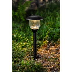 Living Accents Black Solar Powered 0.2 W LED Pathway Light 1 pk