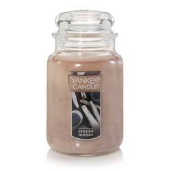 Yankee Candle Tan Seaside Woods Scent Large Candle Jar 22 oz