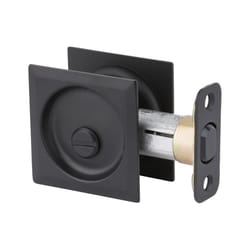 Kwikset Iron Black Zinc Indoor Sliding Door Lock