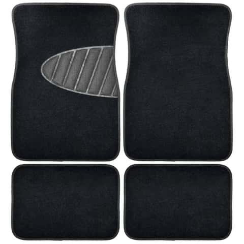 Armor All All-Season Car Floor Mats, Black, 4-pk