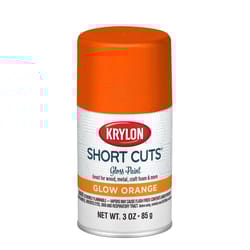 Krylon Short Cuts Gloss Glow Orange Spray Paint 3 oz
