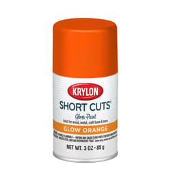 Krylon Short Cuts Gloss Glow Orange Spray Paint 3 oz