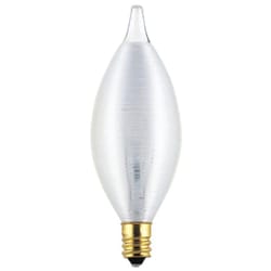 Westinghouse 25 W C11 Decorative Incandescent Bulb E12 (Candelabra) White 1 pk