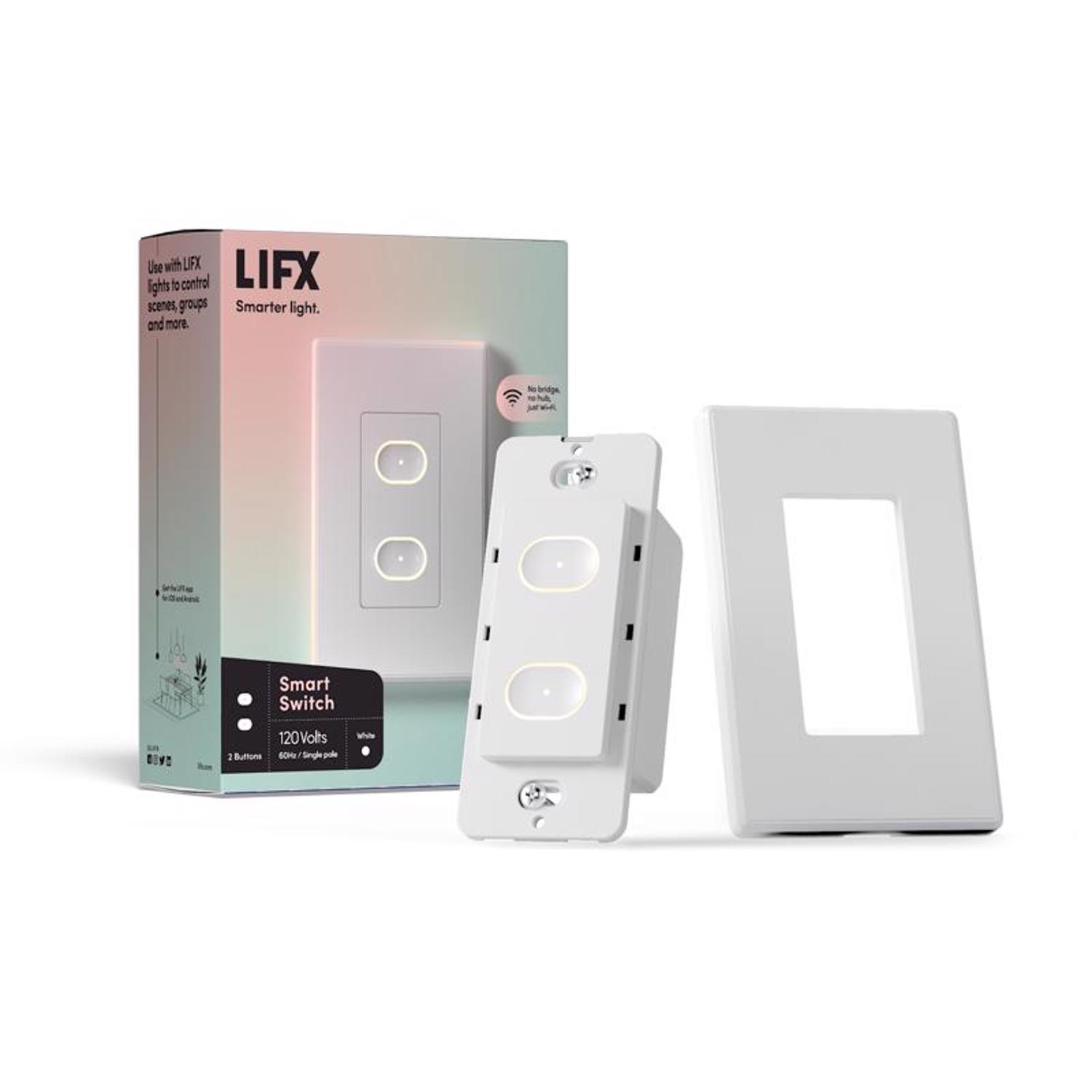 Photos - Household Switch LIFX Smart Home 15 amps Single Pole Smart Smart-Enabled Switch White 1 pk 