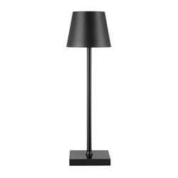 Globe Electric 15 in. Matte Black Table Lamp