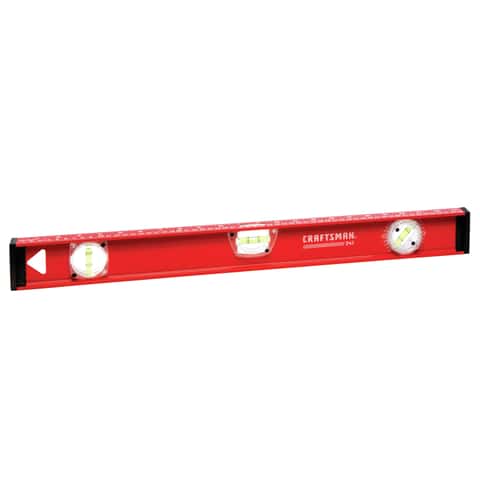 Craftsman 24 in. Aluminum I-Beam Level with 3 Vials