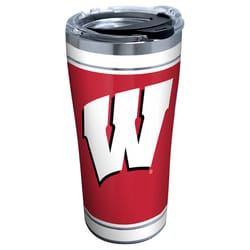 Tervis Collegiate 20 oz Wisconsin Badgers Multicolored BPA Free Tumbler with Lid