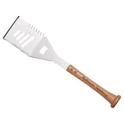 Baseball BBQ MLB Stainless Steel Natural Grill Spatula 1 pk