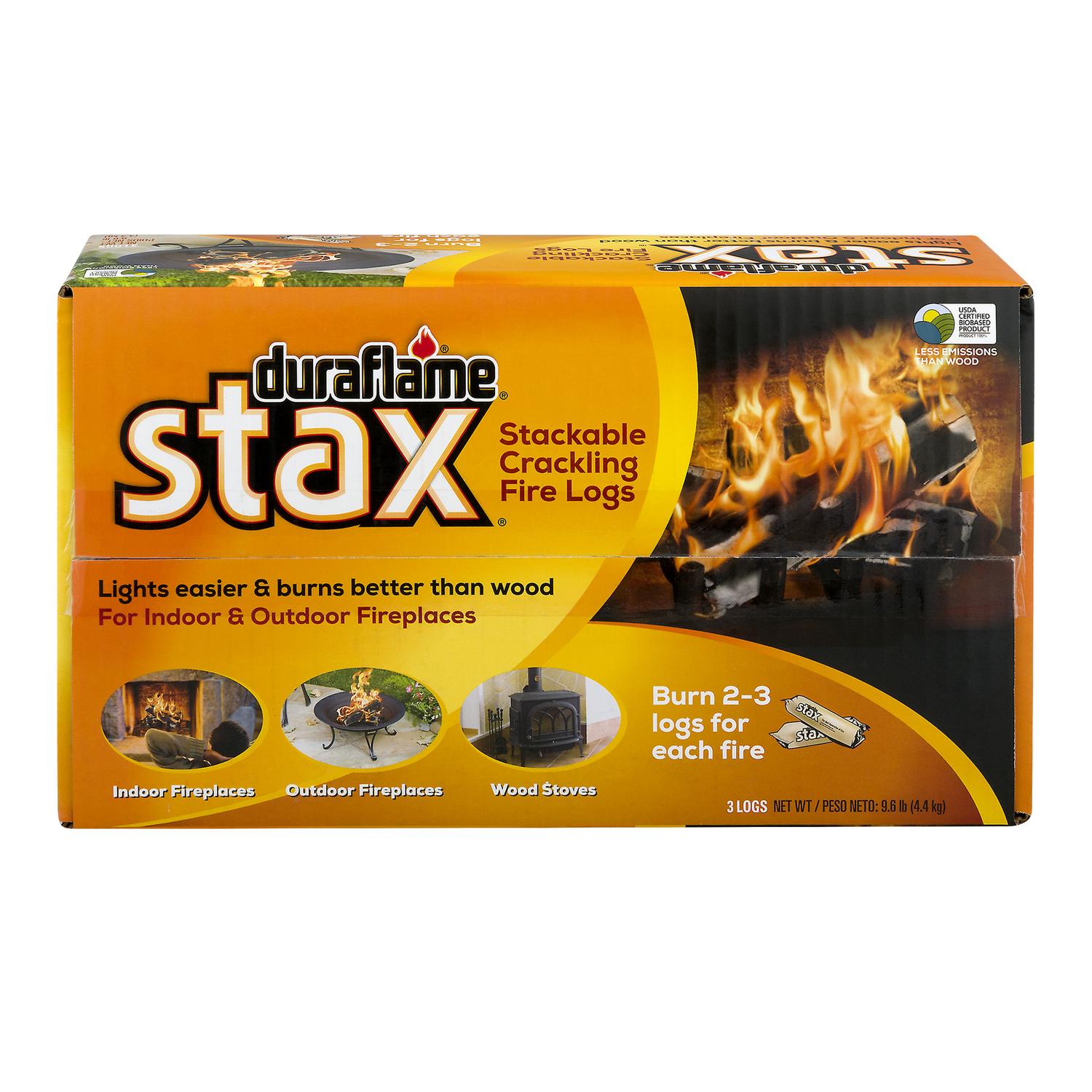 UPC 041137023876 product image for Duraflame Stax Crackling Fire Log 3 | upcitemdb.com