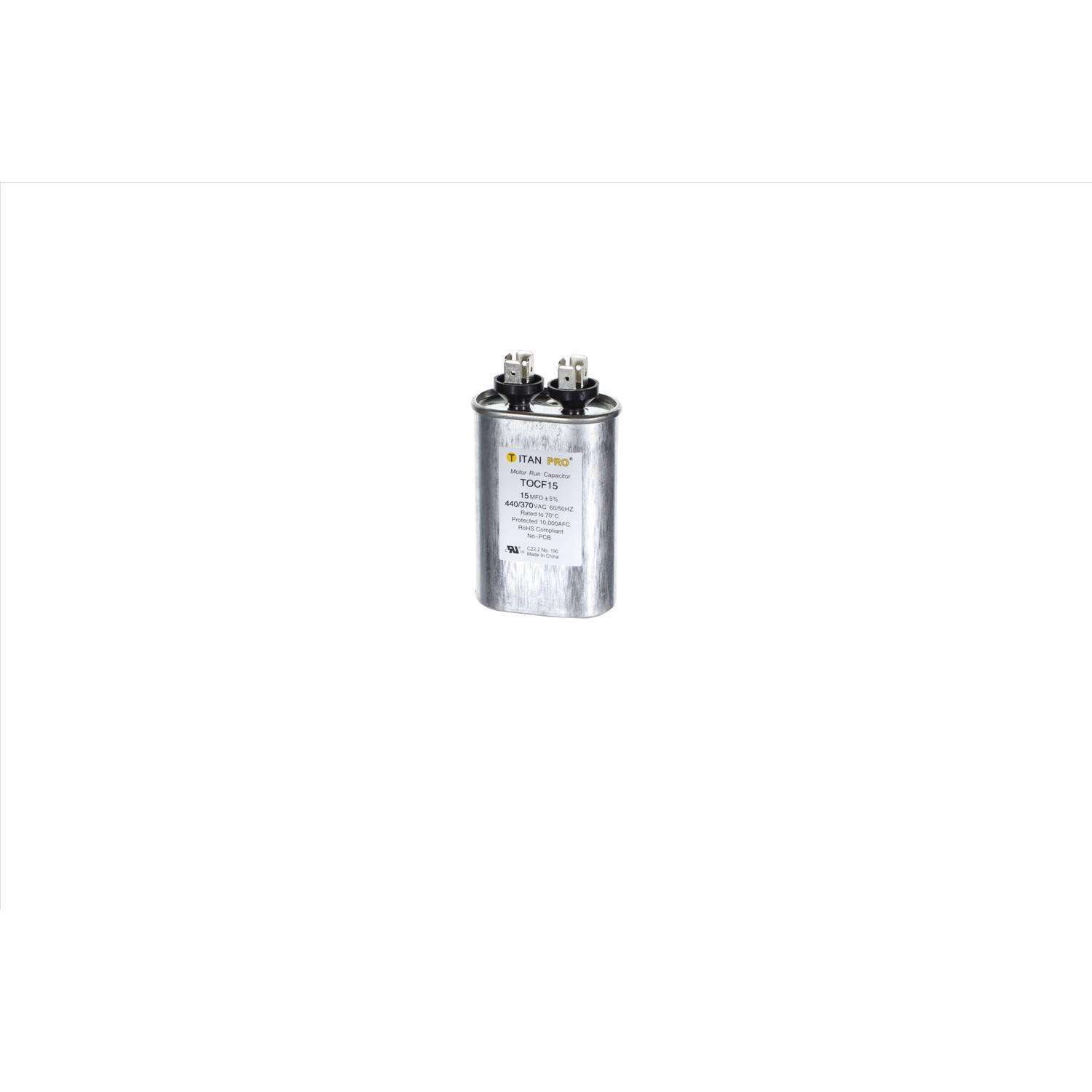 Titan Pro 15 MFD 440 V Oval Run Capacitor Ace Hardware
