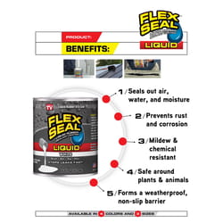 Flex Seal Family of Products Flex Seal Black Liquid Rubber Sealant Coating 16 fl. oz.