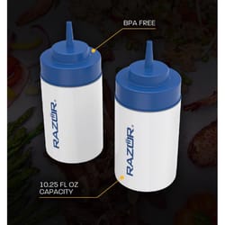 Razor Plastic Squeeze Bottle 10 oz 2 pk