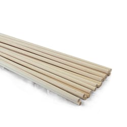 Midwest Products 3/8 in. X 3/8 in. W X 36 ft. L Birch Dowel #2/BTR Premium Grade