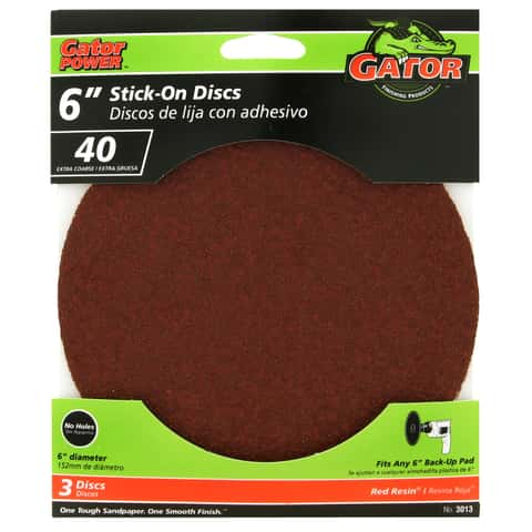 Gator 50-Piece Aluminum Oxide 40-Grit Disc Sandpaper in the Power