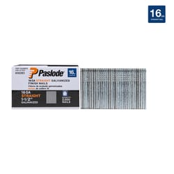 Paslode 1-1/2 in. L X 16 Ga. Straight Strip Galvanized Finish Nails 2000 pk