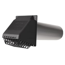 Ace 4 in. W X 4 in. L Metallic Black Resin Dryer Vent Hood