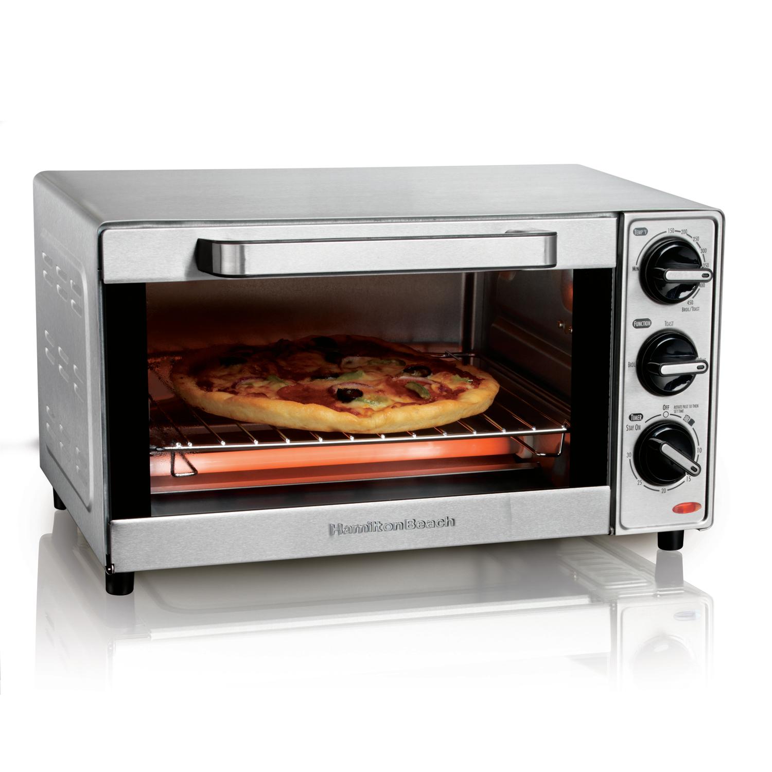 Black+Decker Stainless Steel Silver 6 slot Convection Toaster Oven 9.7 in.  H X 15.9 in. W X 12 in. D - Ace Hardware