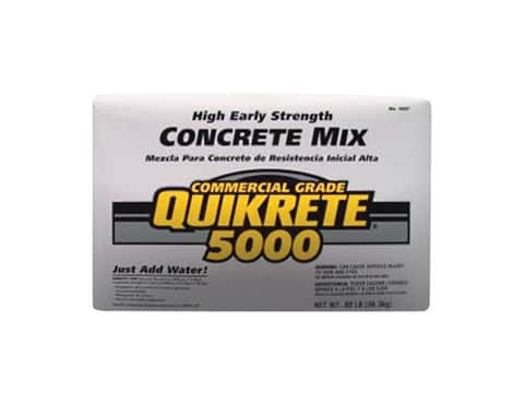 QUIKRETE 80-lb High Strength Concrete Mix in the Concrete, Cement & Stucco  Mixes department at