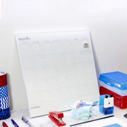 Bazic Products 14 in. H X 14 in. W Screw-Mounted Magnetic Dry Erase Calendar