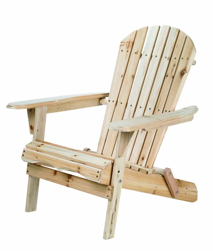 living accents foldable natural wood foldable chair - ace