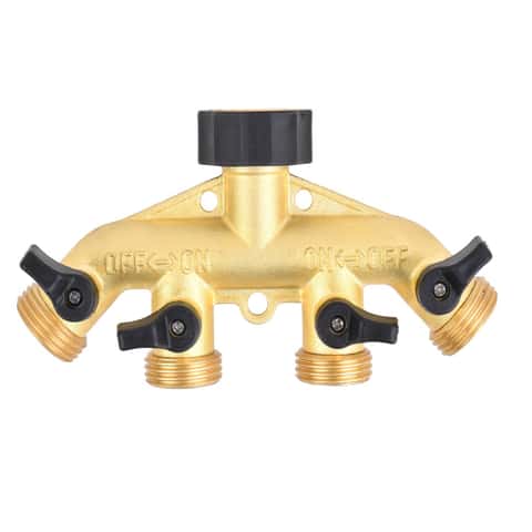 Ace Brass Threaded Female/Male Garden Hose Manifold Ace Brass Threaded Female/Male Garden Hose Manifold