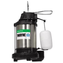 Wayne 3/4 HP 5490 gph Stainless Steel Vertical Float Switch AC Sump Pump