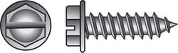 HILLMAN No. 12 Ga. X 3/4 in. L Slotted Hex Washer Head Sheet Metal Screws 100 pk