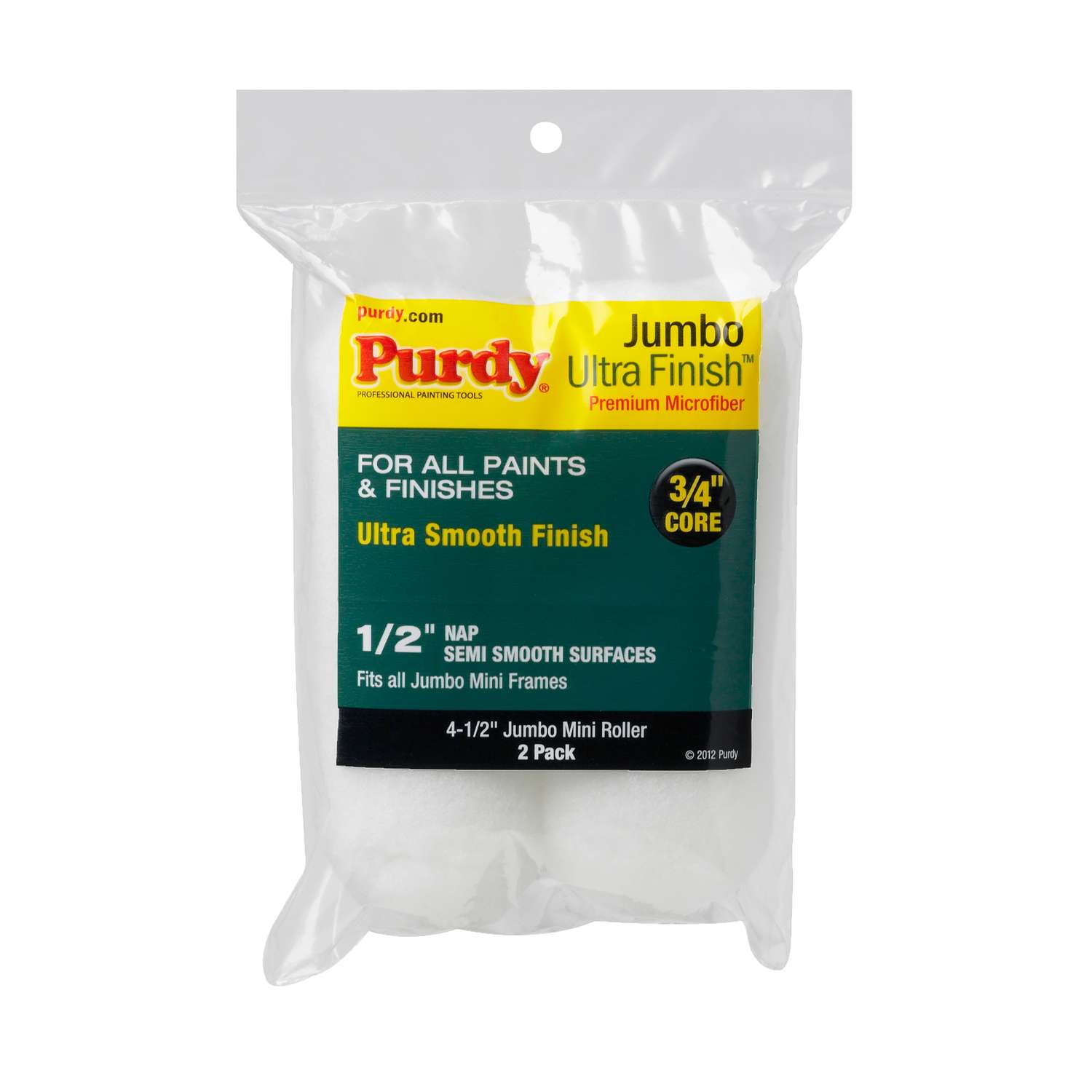 Purdy Ultra Finish Microfiber 1/2 in. x 4.5 in. W Jumbo Mini Paint