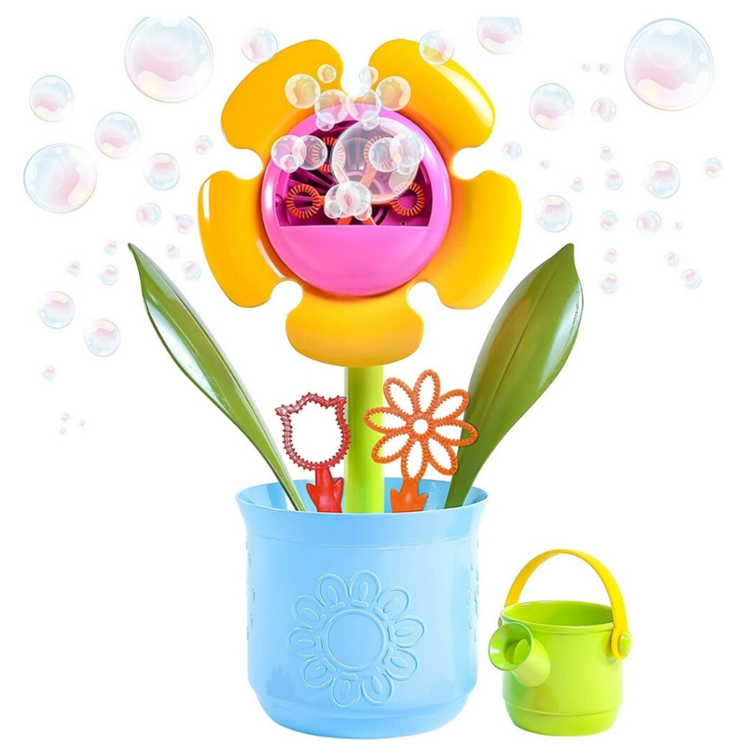 Photos - Other interior and decor MAXX Wheels Maxx Bubbles Bubble Blower Flower Pot Plastic Multicolored 320325 