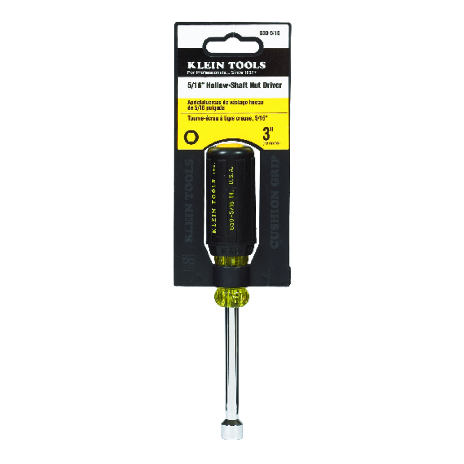 Klein Tools 5/16 in. Hollow Shaft Nut Driver 6-3/4 in. L 1 pc