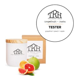 The Rustic House Not for Resale White Grapefruit/Jambu Scent Tester Candle 8 oz