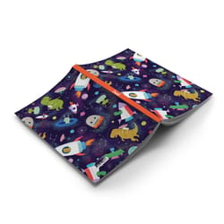 Denik 5 in. W X 8 in. L Sewn Bound Multicolored Space Dinos Notebook