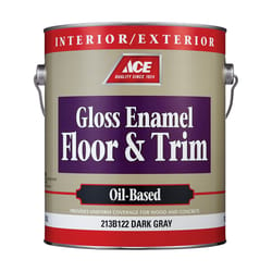 Ace Gloss Dark Gray Oil-Based Floor Paint 1 gal