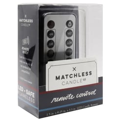 Matchless Candle Co Darice Silver Unscented Scent Candle Remote