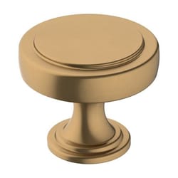 Amerock Exceed Transitional Round Cabinet Knob 1-1/2 in. D 1-3/16 in. Champagne Bronze 1 pk