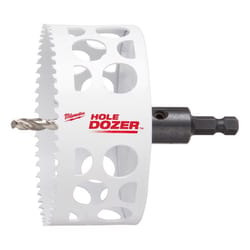 Milwaukee Hole Dozer 4 in. Bi-Metal Hole Saw with Arbor and Pilot Bit 1 pk