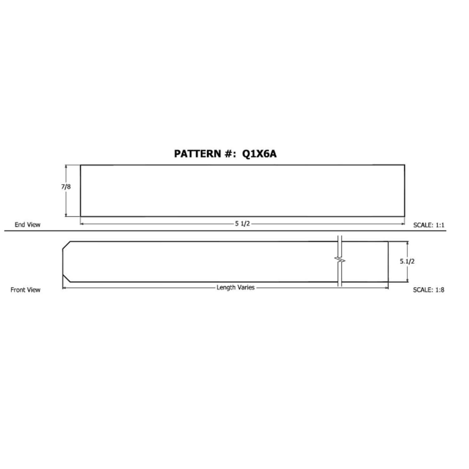 Alexandria Moulding 1 in. T X 6 in. W X 6 ft. L Cedar Dog Eared Fence Board