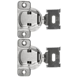 Laurey 2 in. W X 5 in. L Chrome Steel Cabinet Hinge 2 pk