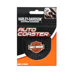 Plasticolor Harley-Davidson Bar & Shield Black Coaster 2 pk