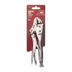 Ace 10 in. Chrome Vanadium Steel Curved Jaw Locking Pliers