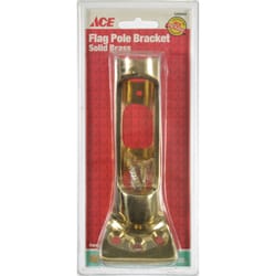 Ace 9 in. L Solid Brass Flag Pole Bracket Bright